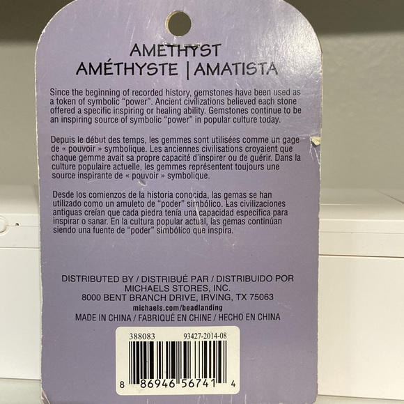 Amethyst peace necklace - Picture 2 of 3